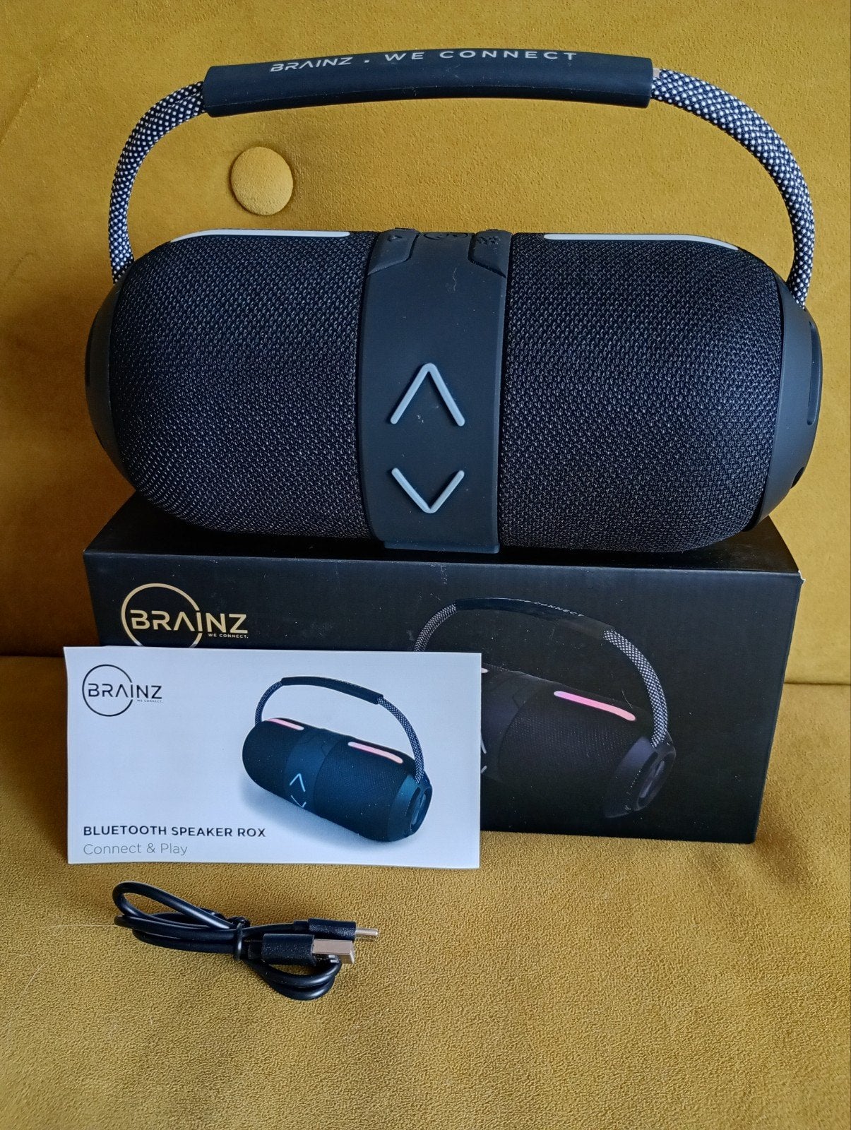 Nieuwe Brainz Bluetooth Speaker Rox met LED Party Lights, Overige merken, Nieuw, Ophalen of Verzenden, Draagbare speaker