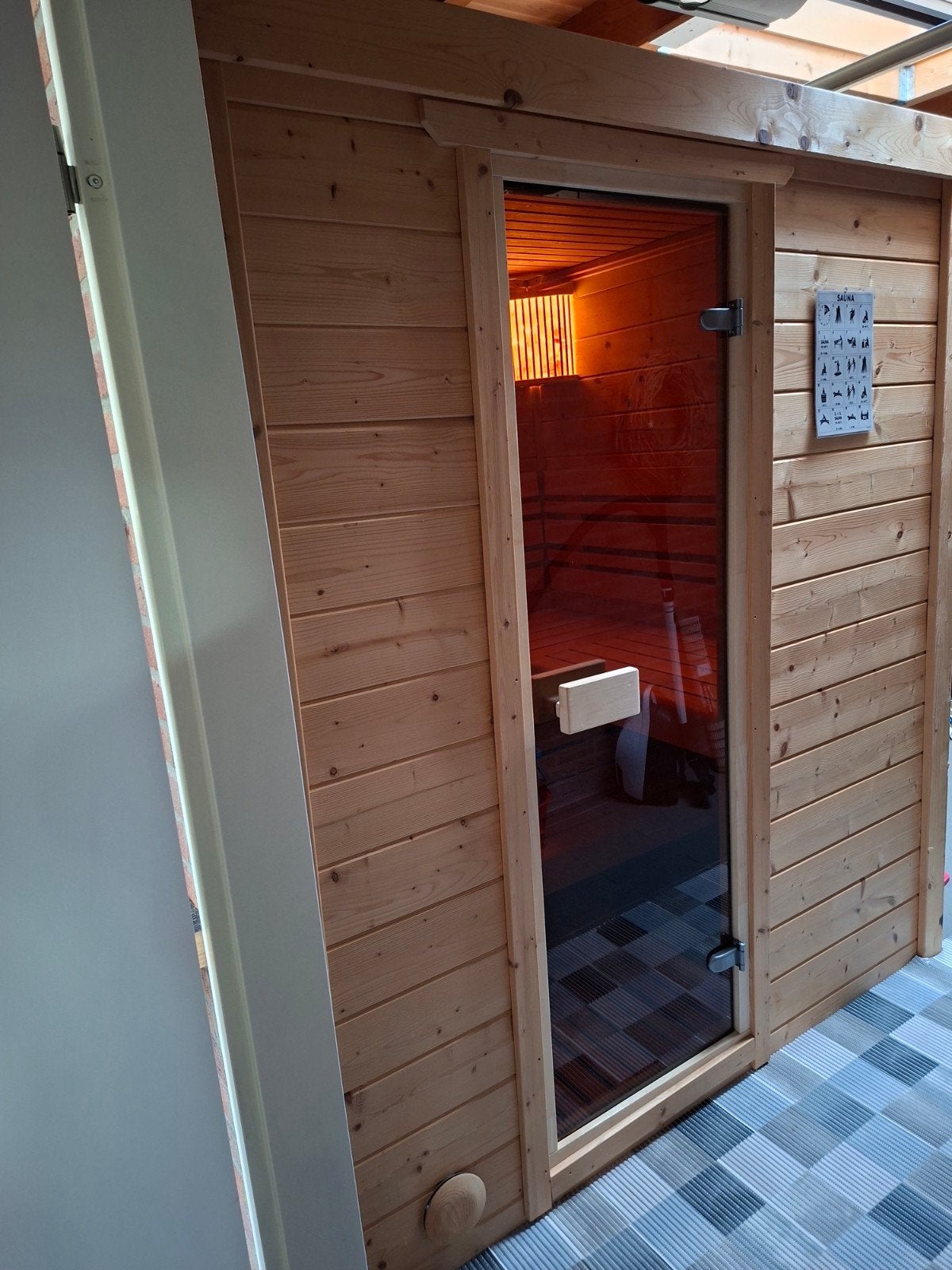 Prachtige Binnen Sauna met complete accessoires, Ophalen, Complete sauna