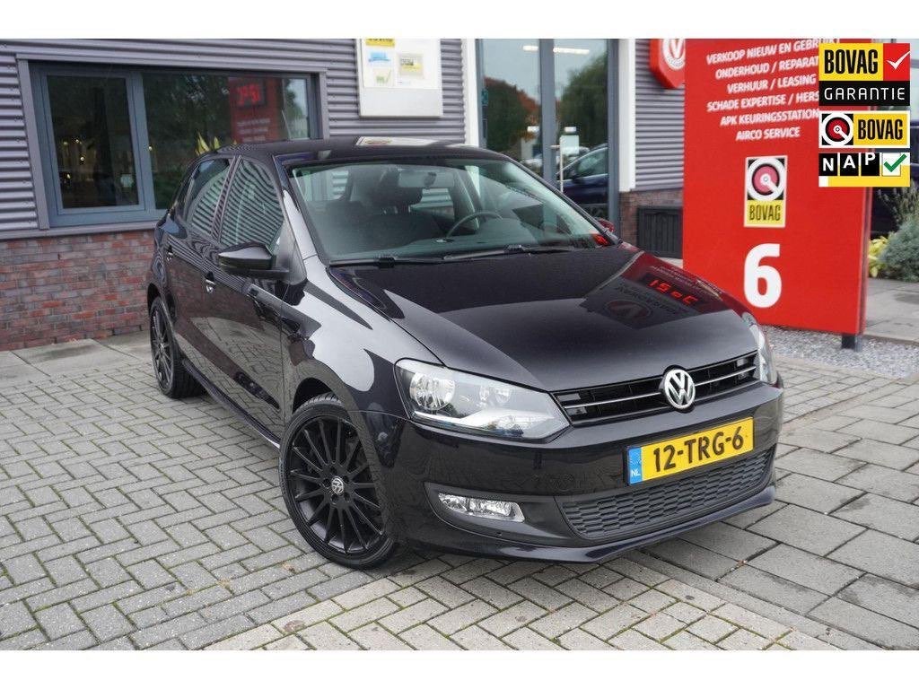 Volkswagen Polo 1.2 TSI 66KW 2012 Zwart, Auto's, Volkswagen, Stof, 40 €/maand, Zwart, 4 cilinders