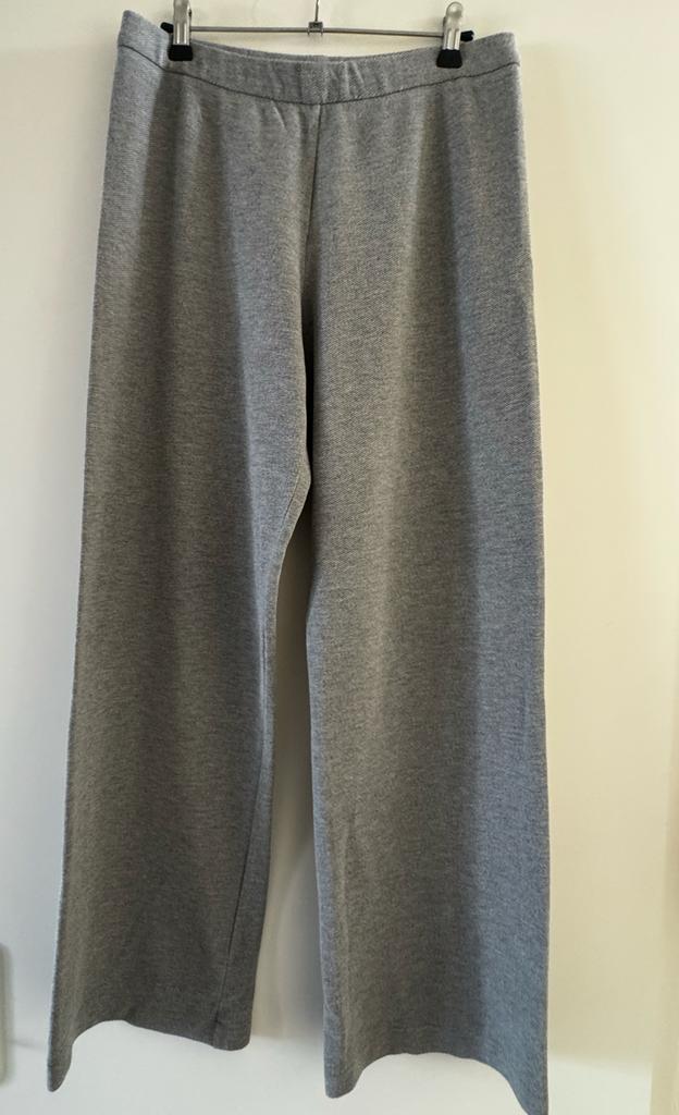 Vanilia grijze wide leg broek M/L, Maat 38/40 (M), Ophalen of Verzenden, Zo goed als nieuw, Grijs