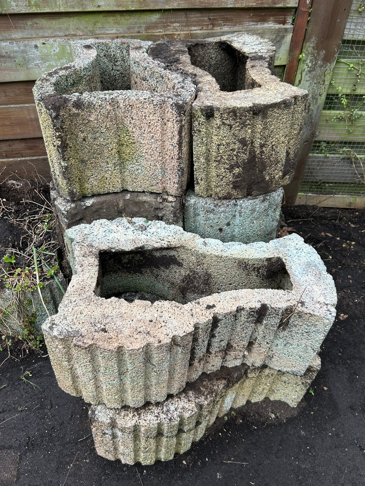 Stenen/betonen planten bakken, Ophalen, Steen, Minder dan 30 cm, Rond