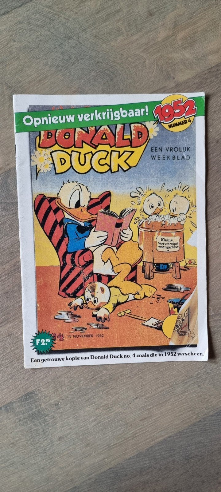 Donald Duck 1952 - herdruk van nummer 4, Eén stripboek, Ophalen of Verzenden, Gelezen