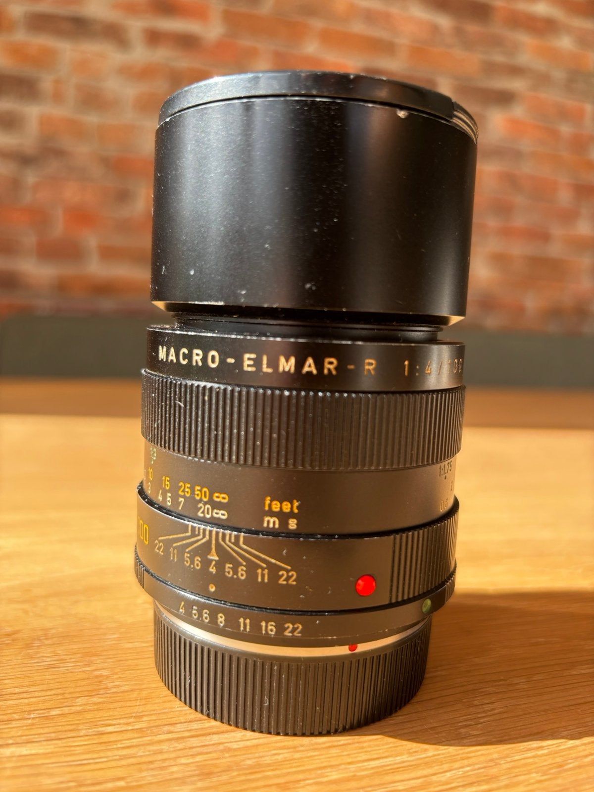 Leica Macro-Elmar-R 100mm f/4 – nette staat, incl proefbeeld, Ophalen of Verzenden, Gebruikt, Leica, Macrolens