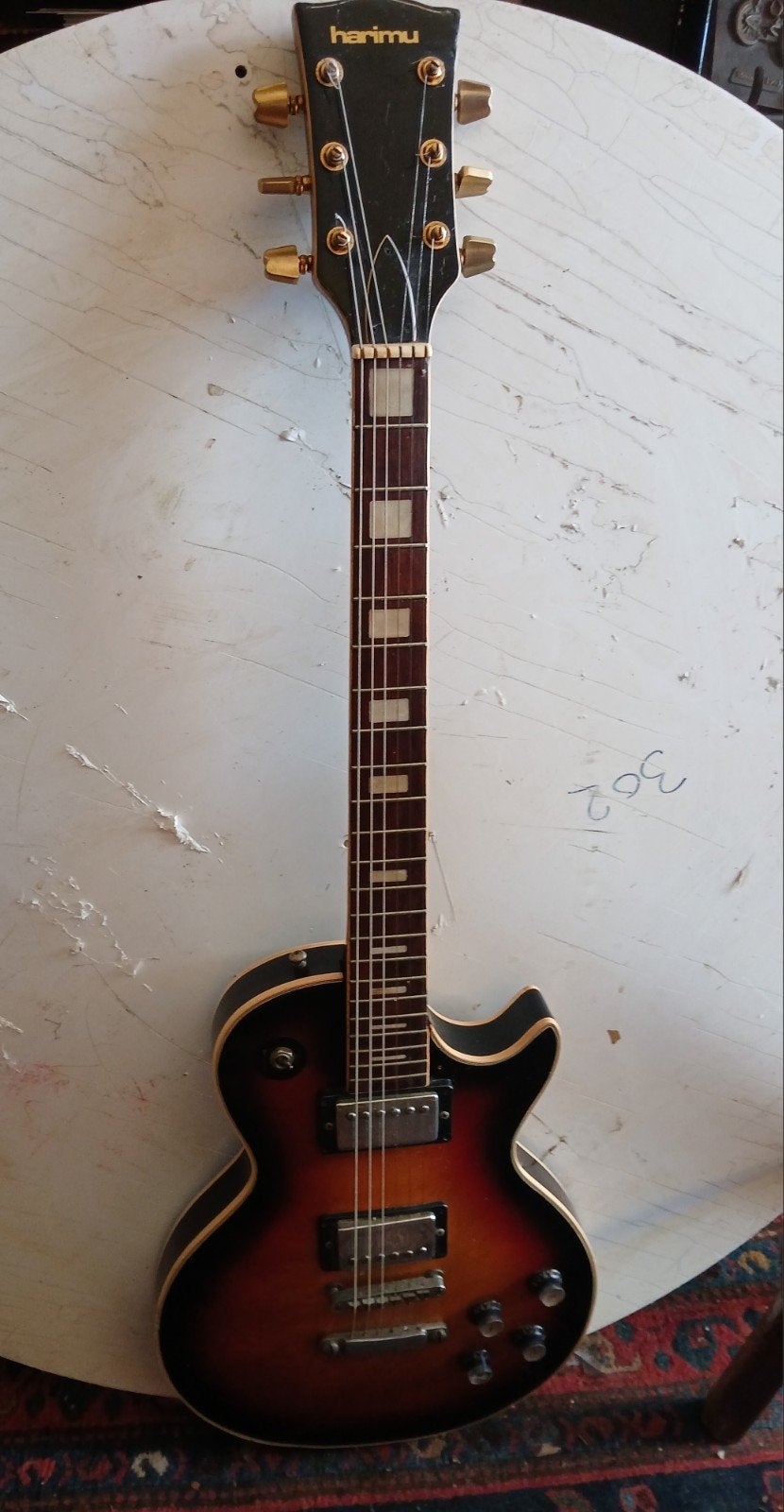 Harimu EG 300 elektrische gitaar - Vintage Les Paul-stijl, Harimu, Solid body, Ophalen, Overige merken