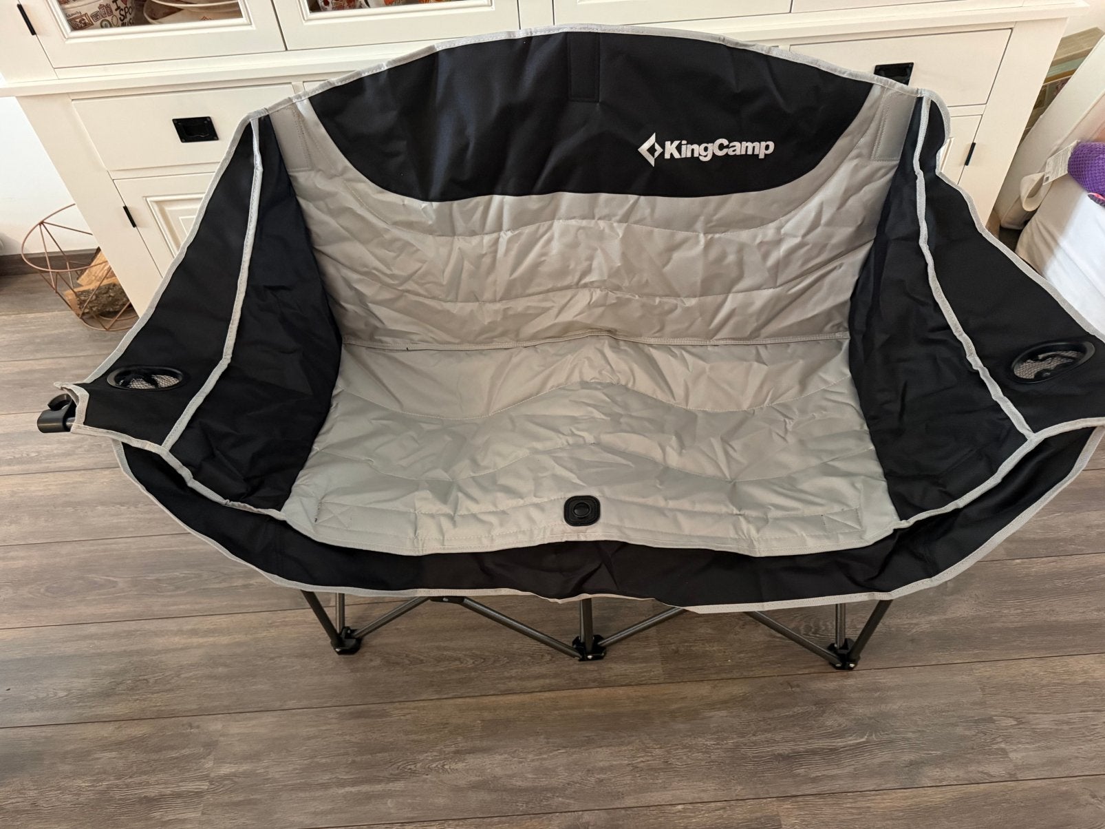 NIEUWE KingCamp DuoDeluxe 2pers-opvouwbare campingstoel/bank, Caravans en Kamperen, Ophalen of Verzenden, Nieuw, Campingstoel