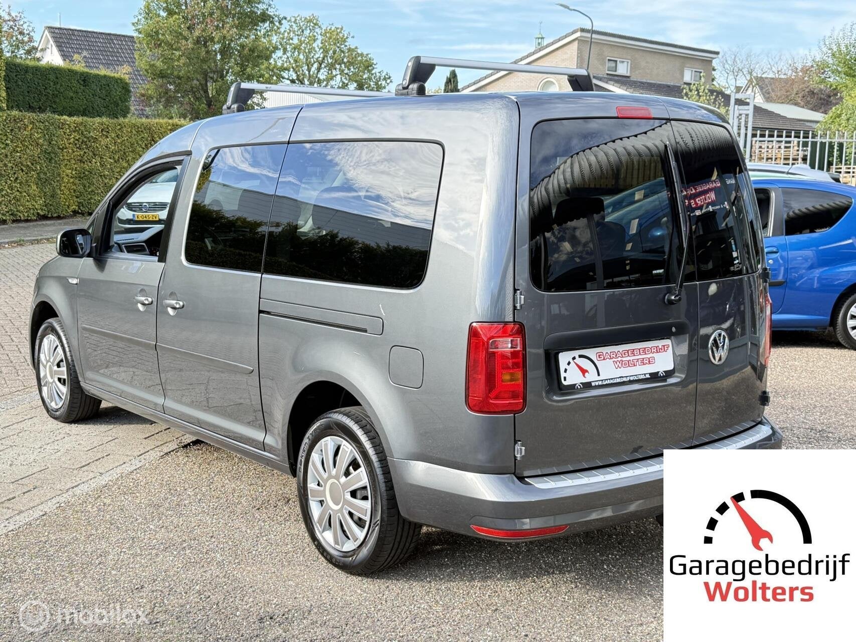 Volkswagen Caddy Maxi 1.4 TSI 7 PERSOONS AIRCO TREKHAAK, Auto's, Voorwielaandrijving, Gebruikt, Zwart, 4 cilinders