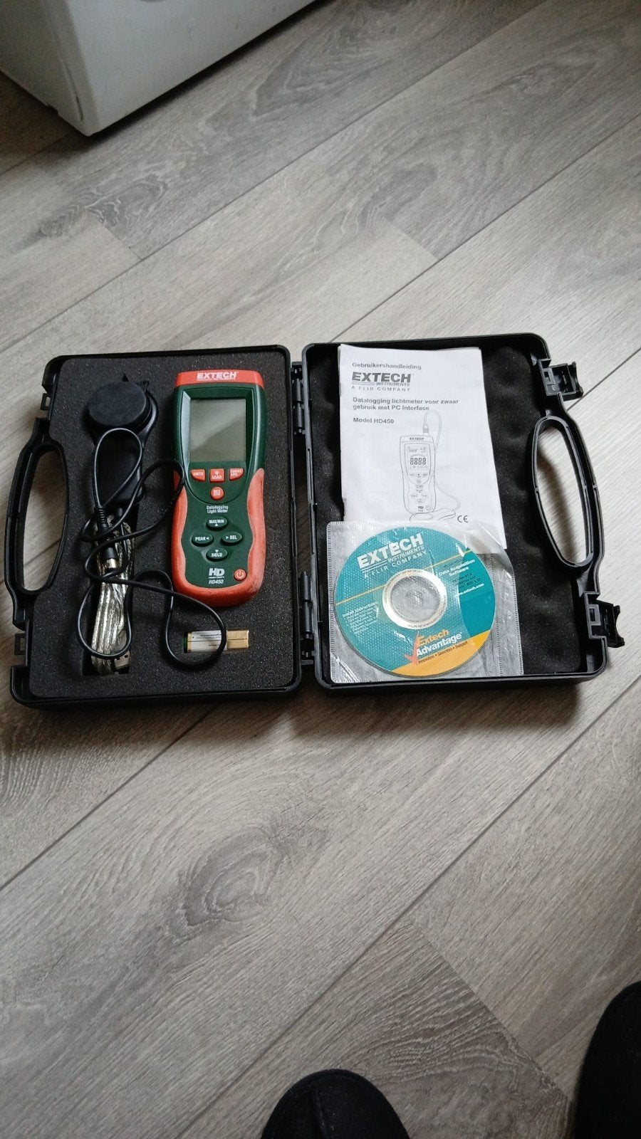 Extech HD450 Datalogging Lichtmeter met USB-interface, Doe-het-zelf en Verbouw, Meetapparatuur, Ophalen, Zo goed als nieuw, Licht