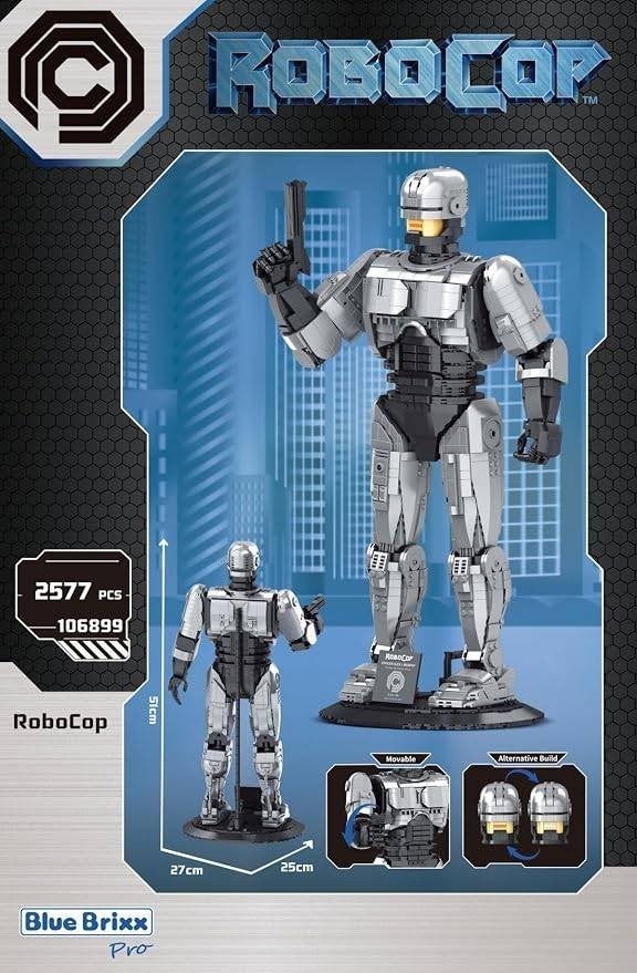 BlueBrixx Pro 106899 Robocop 2577 steentjes (is gebouwd), Ophalen, Zo goed als nieuw, Overige merken