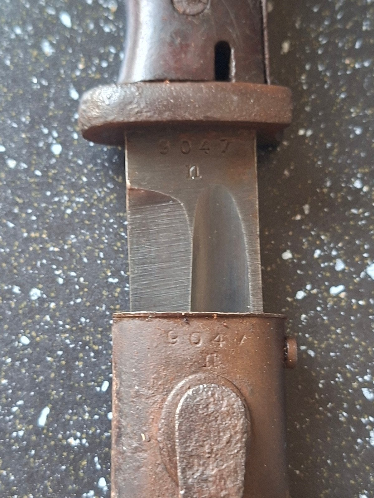 ww2 wo2 Duitse nummergelijke k98 bajonet, Ophalen of Verzenden, Duitsland, Mes of Dolk