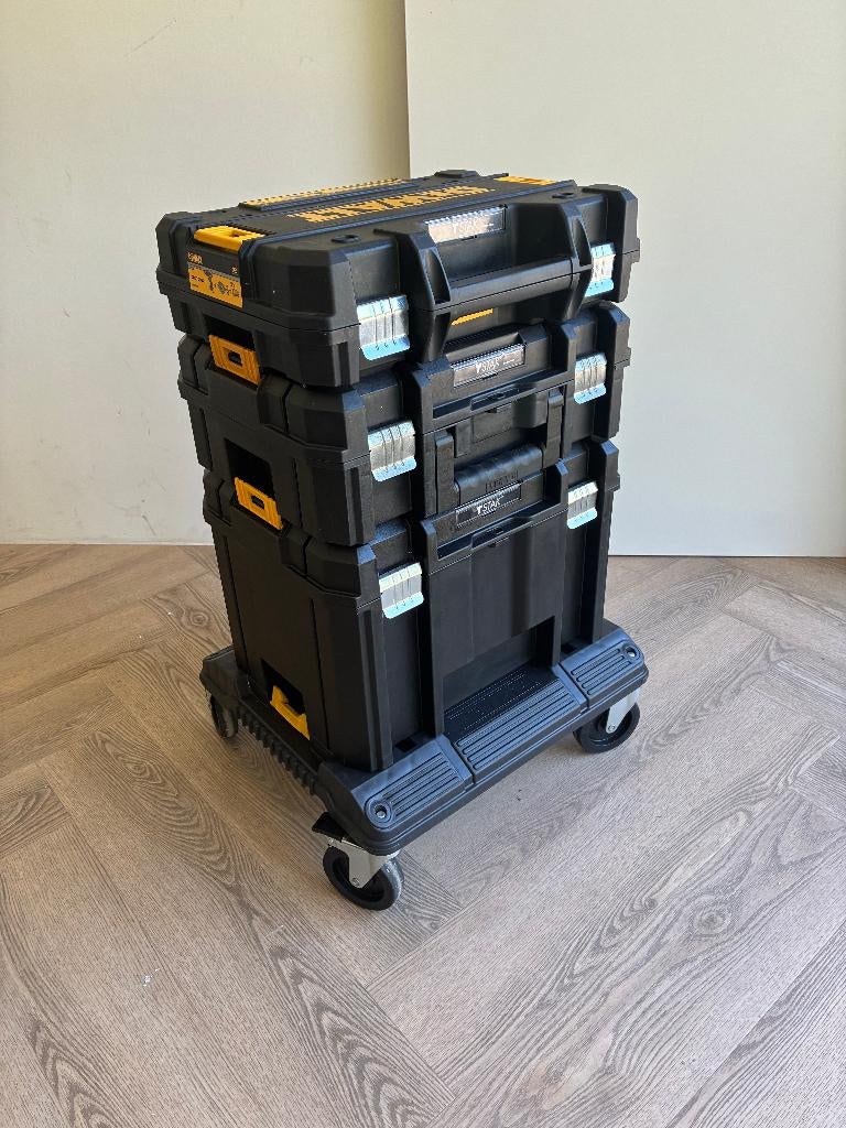 DeWalt Trolley met 3 TSTAK (koffers) ZGAN, Ophalen, Zo goed als nieuw