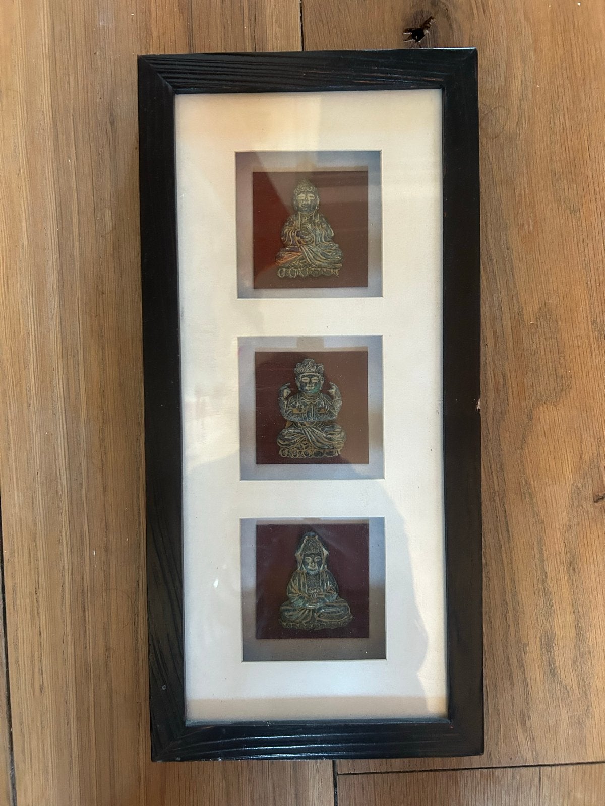 Ingelijste Boeddha Beelden - Aziatische Kunst, Ophalen of Verzenden, Handgemaakt, 20 - 50 cm, Beeld