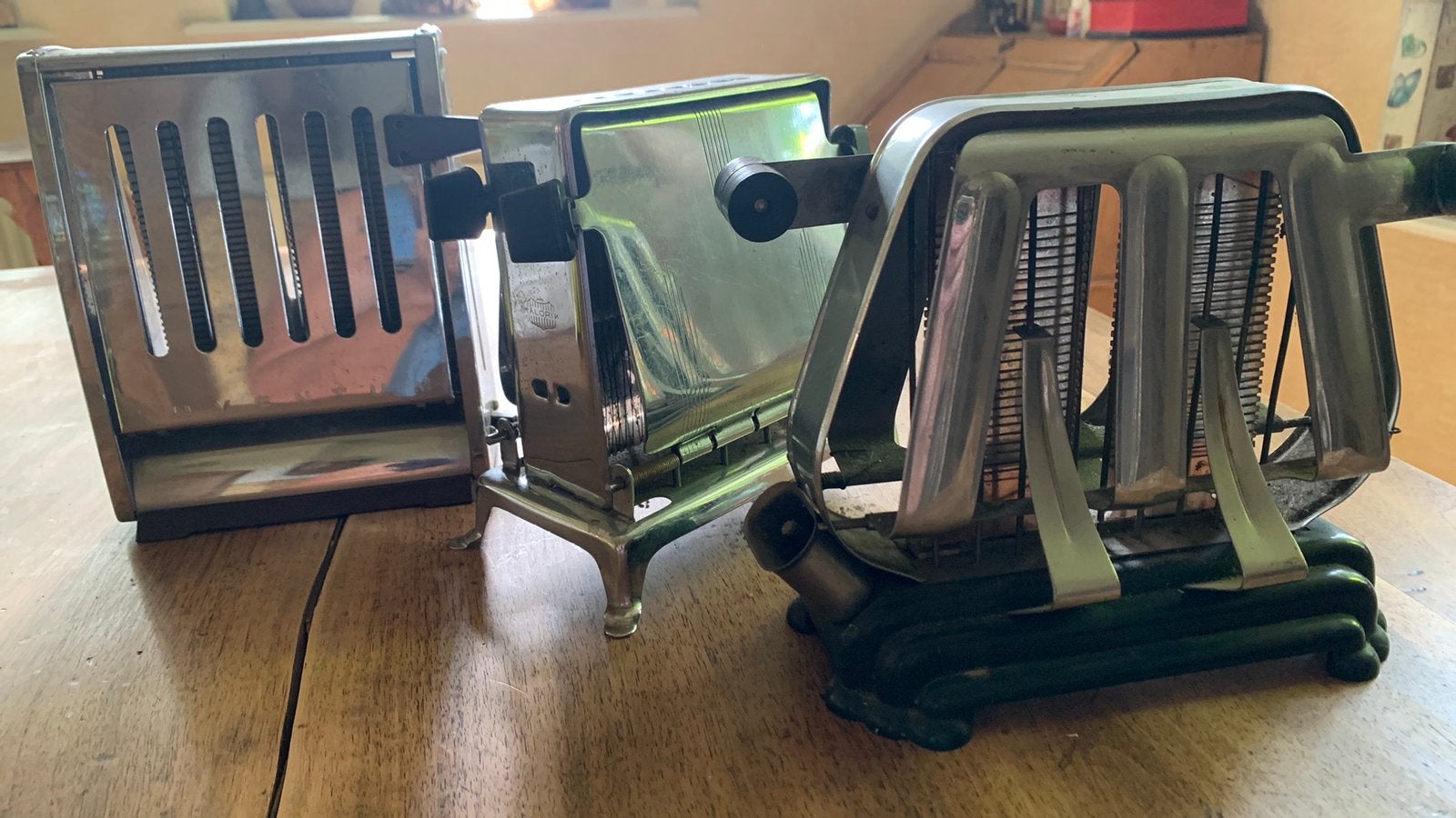 Vintage broodroosters, Antiek en Kunst, Ophalen of Verzenden