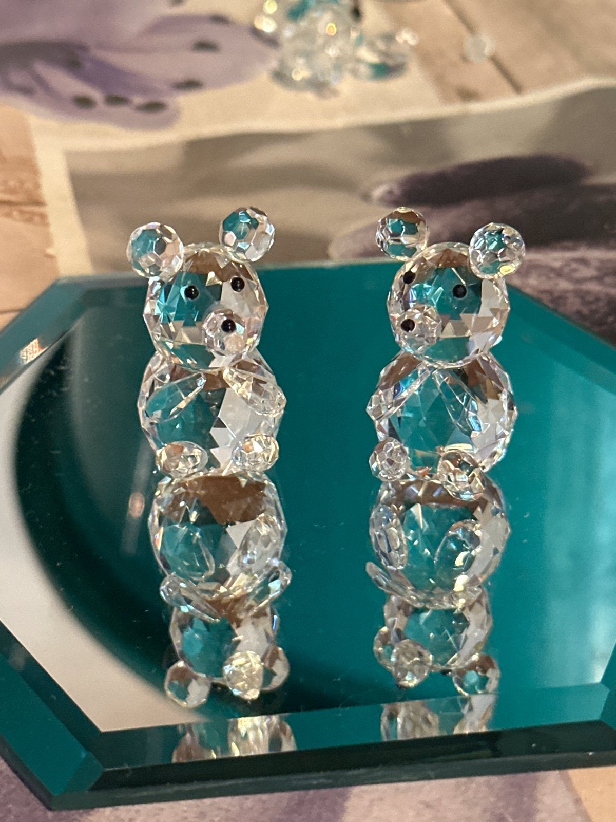 Swarovski Kristallen Beertjes - Set van 2, Ophalen of Verzenden, Zo goed als nieuw, Figuurtje