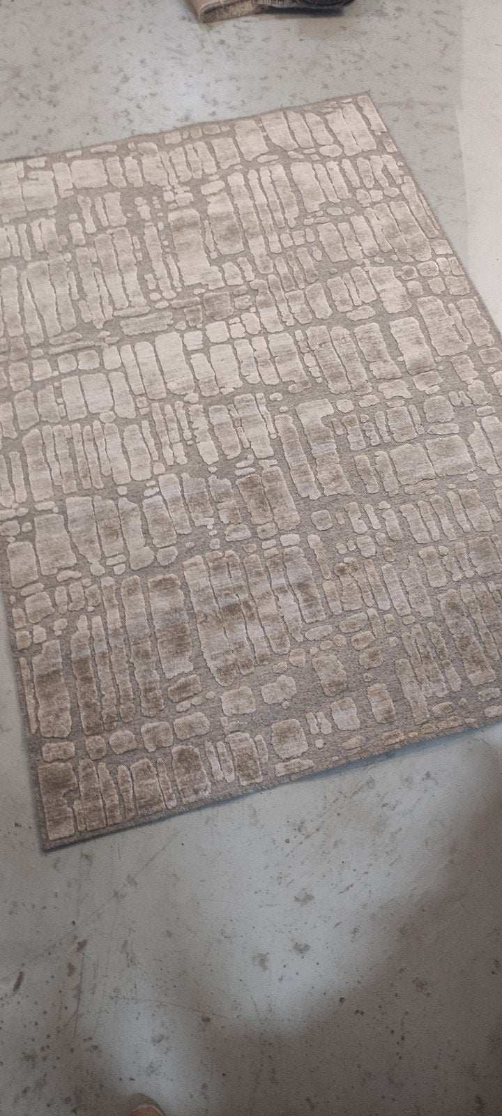 Brinker Vloerkleed Graphix 160x230 cm - Zo goed als nieuw, Ophalen, Beige, 150 tot 200 cm, 200 cm of meer