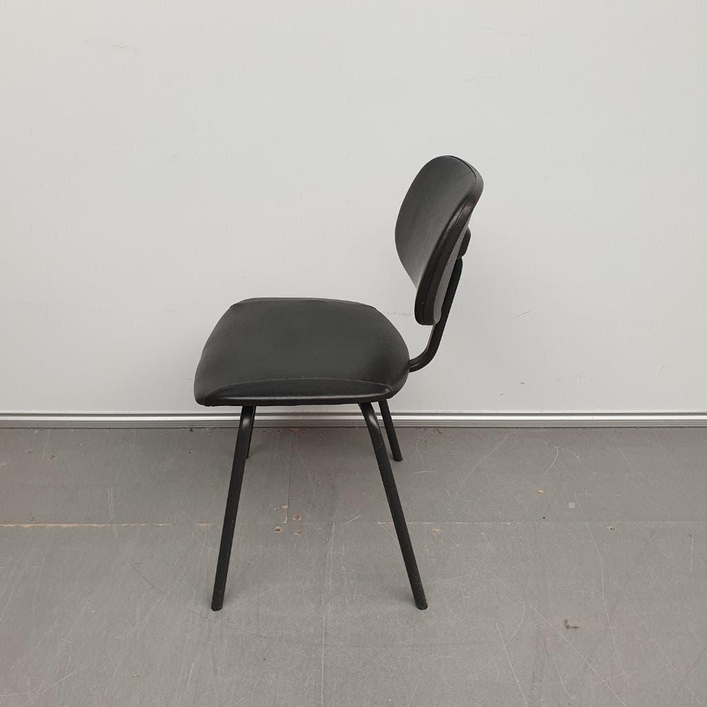 Ahrend Cirkel stoel - nieuwe zwarte skai retro, Ophalen, Gebruikt, Zwart, Vijf, Zes of meer stoelen