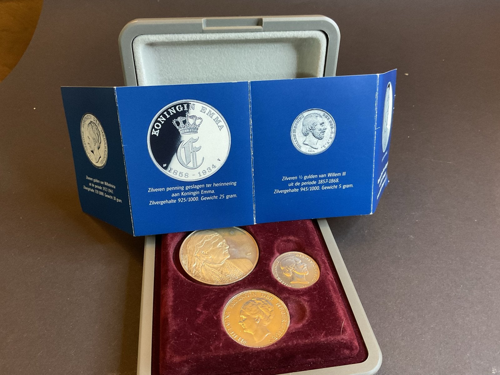 Zilveren muntset: Koningin Emma, Willem III, Wilhelmi, Setje, Zilver, Koningin Wilhelmina, Overige waardes