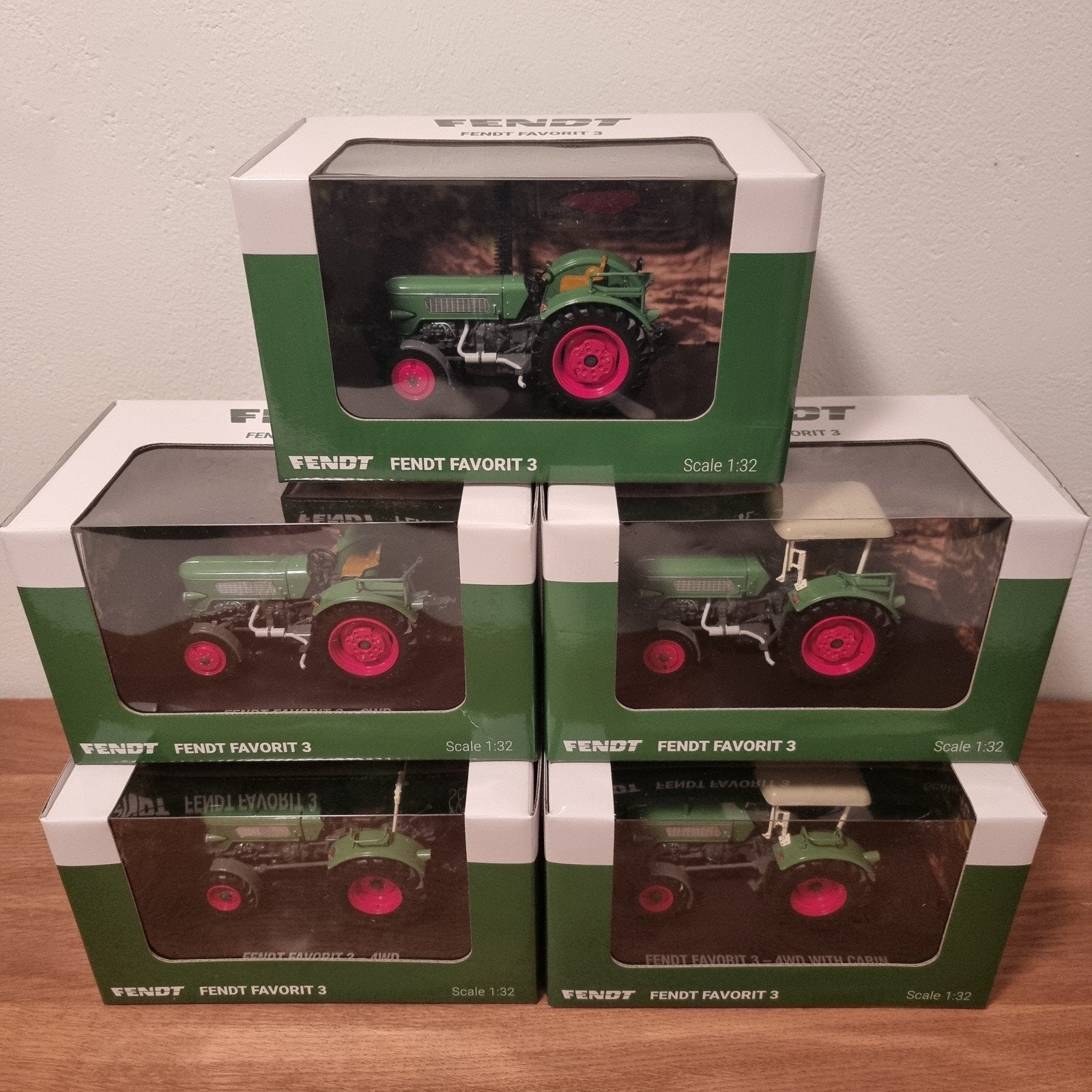 Set 5x Fendt Favorit 3 ROS, Ophalen of Verzenden, Nieuw, Tractor of Landbouw, Overige merken