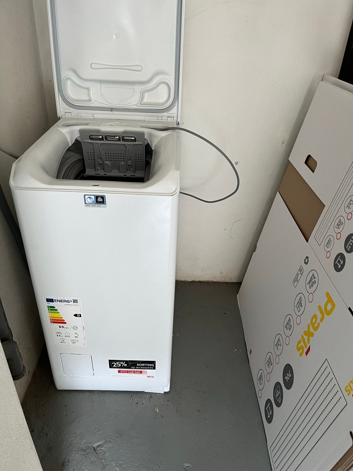 AEG Lavamat 6000 Series ProSense 6kg Bovenlader, Witgoed en Apparatuur, Wasmachines, Ophalen, 4 tot 6 kg, Bovenlader, Wolwasprogramma