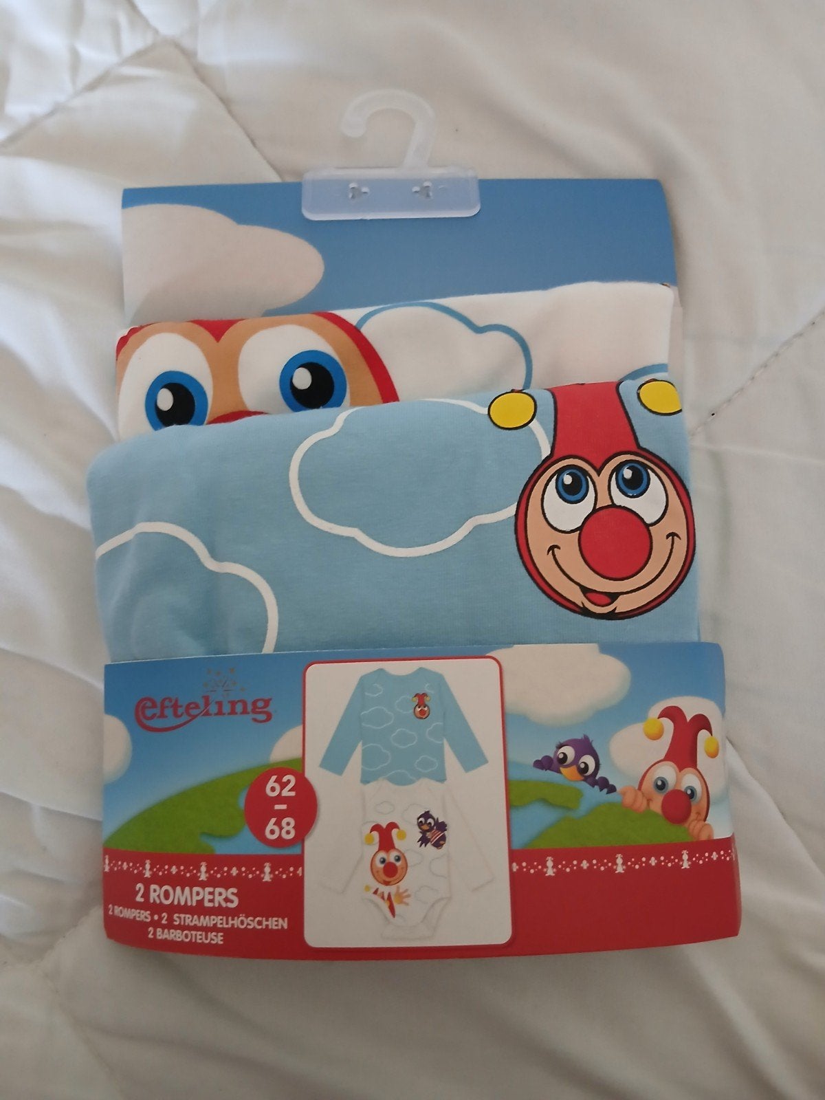 Efteling Jokie Rompers Set - Maat 62/68, Kinderen en Baby's, Ophalen of Verzenden, Nieuw, Efteling, Jongetje of Meisje