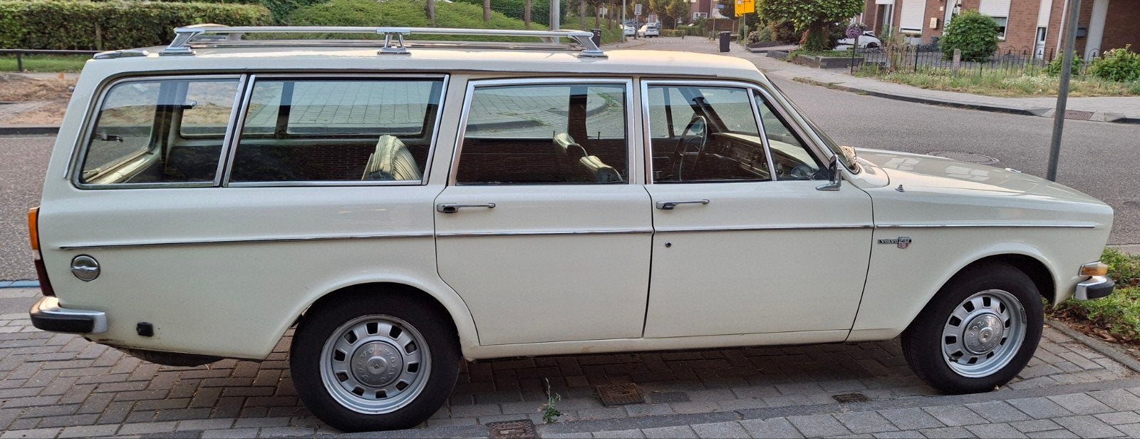 Volvo 145 1.8 S 1970 Wit, Auto's, Volvo, Particulier, LPG, Stationwagon, Handgeschakeld, Geïmporteerd, Wit, Ophalen