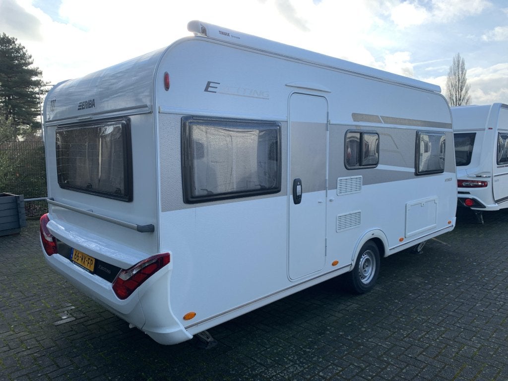 Eriba Exciting 471 Thule luifel/Voortent, Caravans en Kamperen, Caravans, Rondzit, Bedrijf, Schokbreker, Eriba