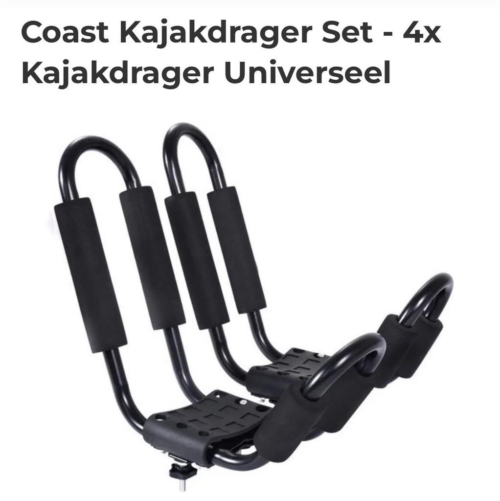 Kajakdragers Universeel - Set van 4x, Watersport en Boten, Kano's, Ophalen, Zo goed als nieuw