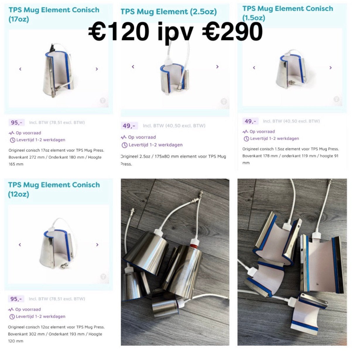 Mokkenpers elementen nieuw, Hobby en Vrije tijd, Knutselen, Ophalen of Verzenden, Nieuw, Machine
