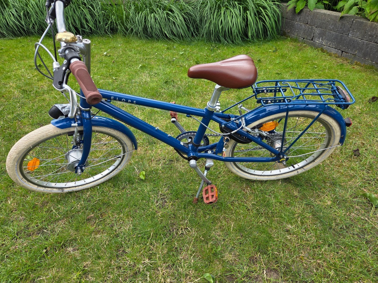 Elops kinderfiets, blauw, 20 inch BTWIN, Ophalen, Gebruikt, 20 inch