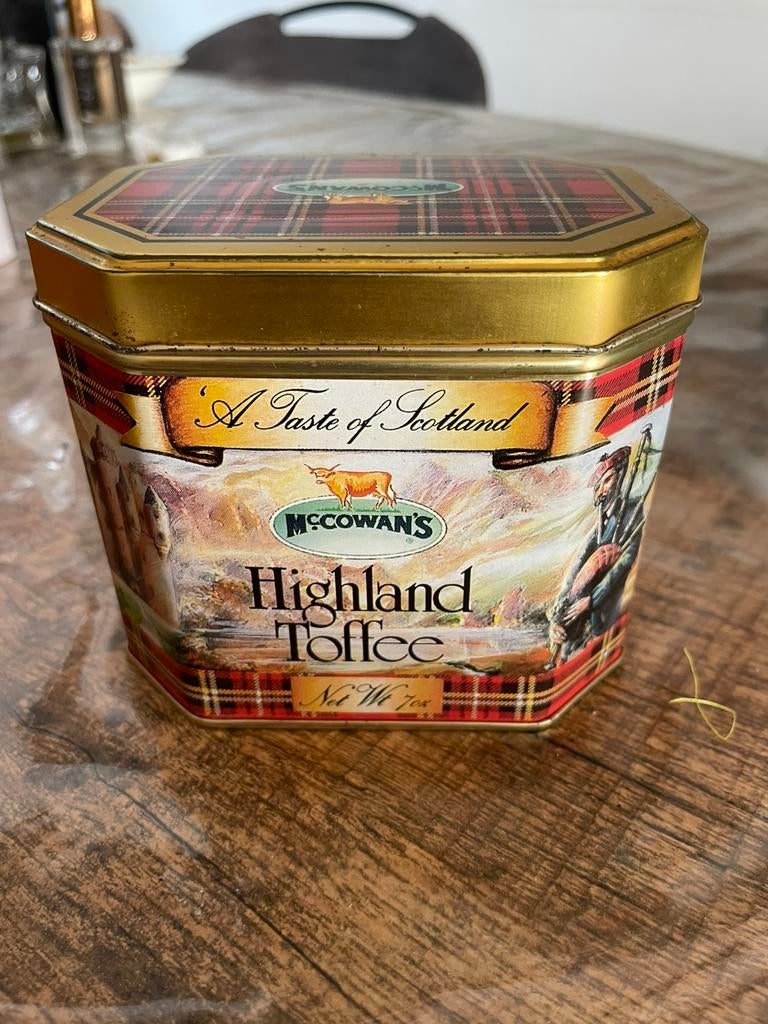 Vintage blikje Schotland, highland, Verzamelen, Blikken, Ophalen of Verzenden, Gebruikt, Overige
