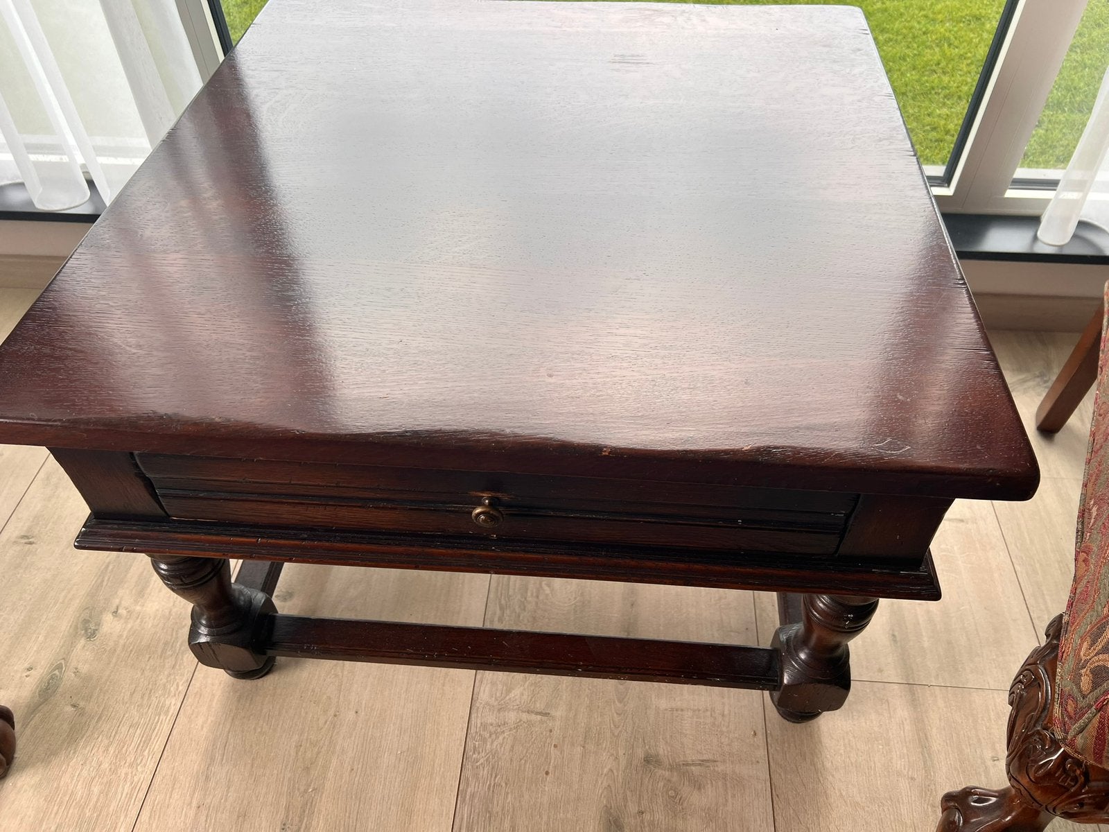 Salon tafel vierkant 75x75, Ophalen, Gebruikt, Vierkant, 50 tot 100 cm