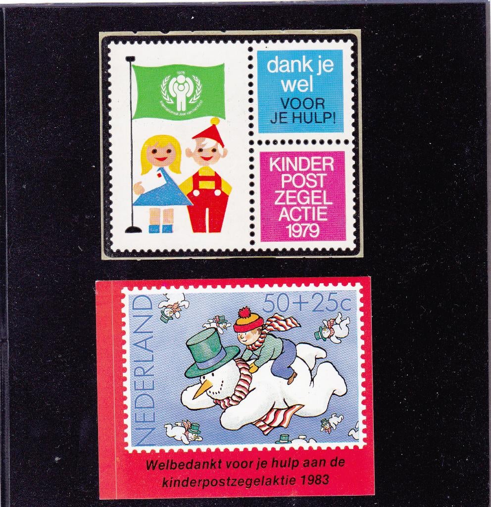 Kinderpostzegels Deursticker actie 1979 en 1983 (1167), Verzenden