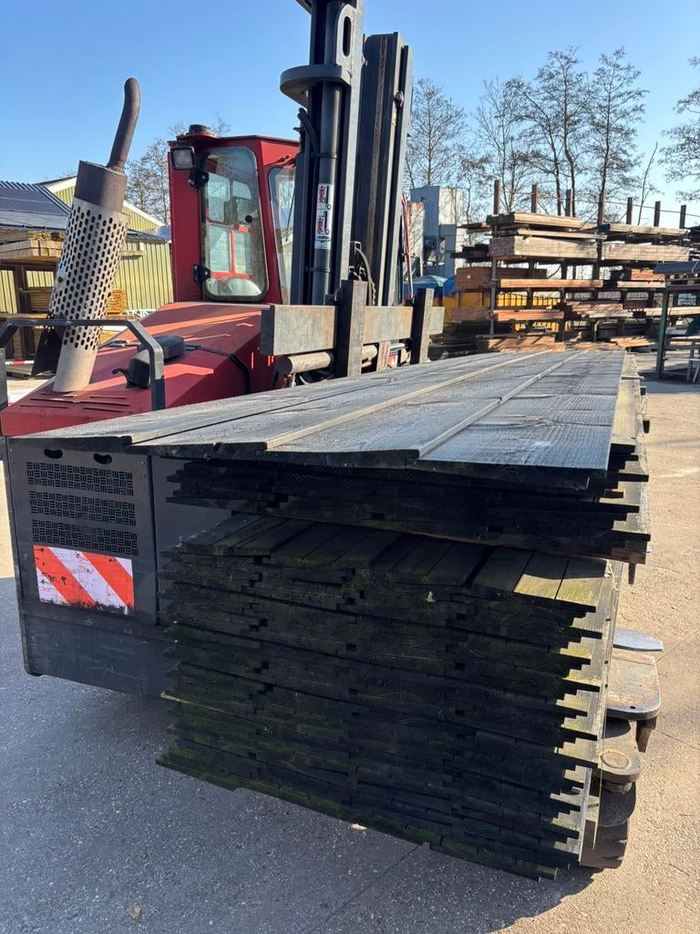 Zweeds rabat XL zwart, 25 tot 50 mm, Nieuw, Plank, 300 cm of meer