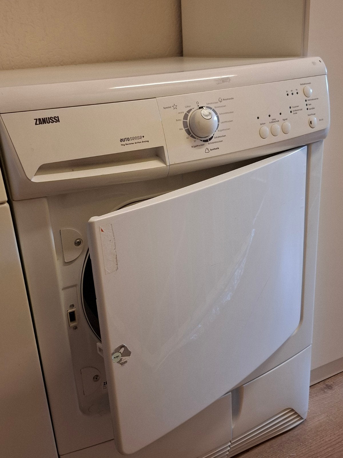 te koop zanussi condensdroger, Ophalen, 6 tot 8 kg, Zo goed als nieuw, 85 tot 90 cm