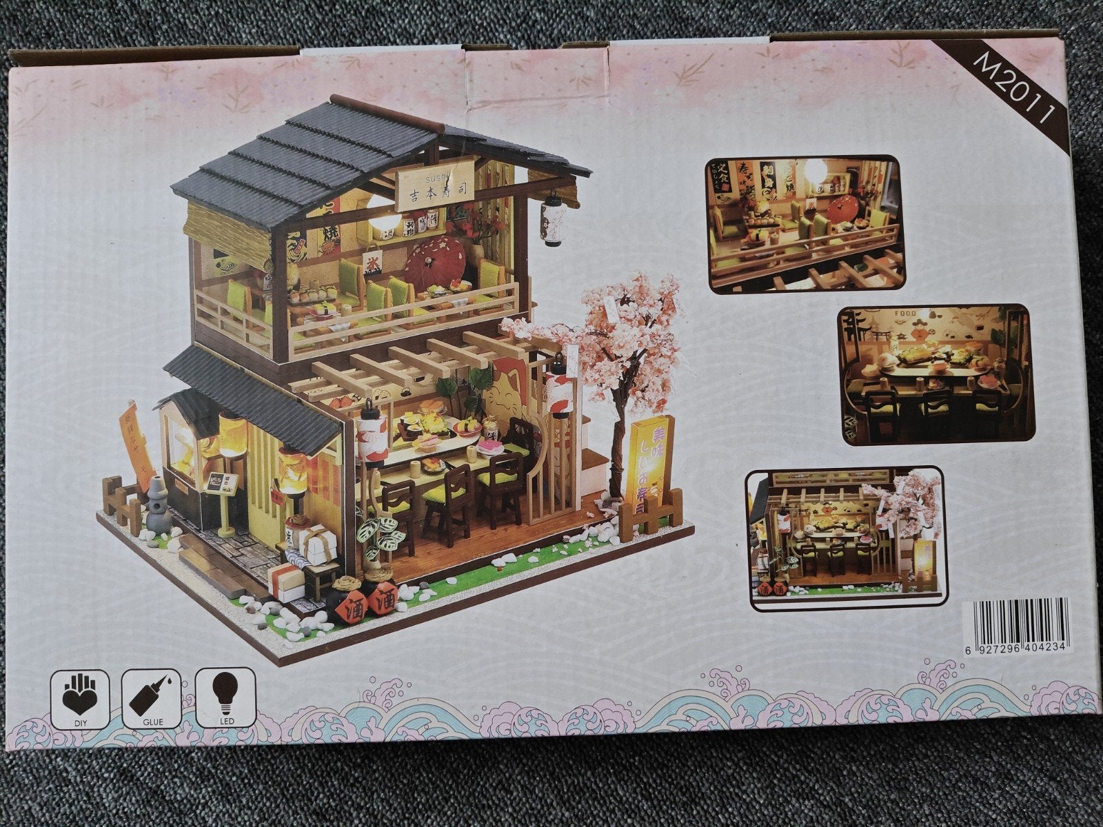 DIY Miniatuur Houten Poppenhuis - Japans Restaurant M2011, Hobby en Vrije tijd, Ophalen of Verzenden, Nieuw, Overige typen