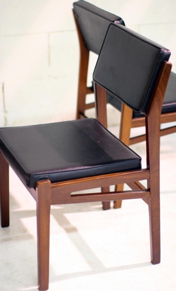 Topform design Dining table chairs, Ophalen, Gebruikt, Zwart, 60's