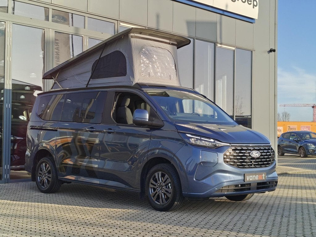 Ford Tourneo Custom Vanexxt 340 L1H1 2.5 PHEV Titanium Plus, Stof, 1850 kg, Blauw, 233 pk