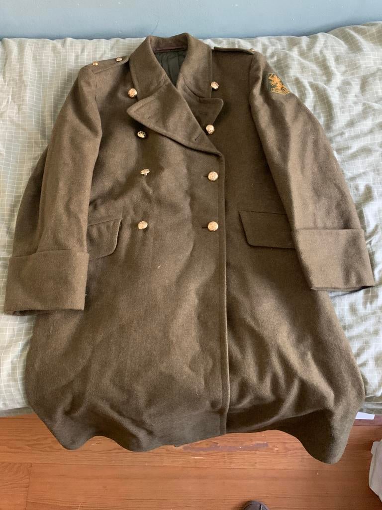 Overjas KL adjudant MVO jaren 50 koninklijke landmacht, Ophalen of Verzenden, Landmacht, Nederland, Helm of Baret