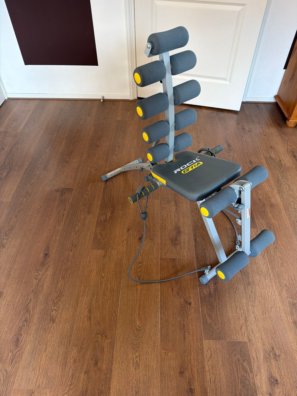 Rock Gym Fitnessbank - Buikspier- en Total Body Trainer, Ophalen, Zo goed als nieuw, Armen, Fitnessbank