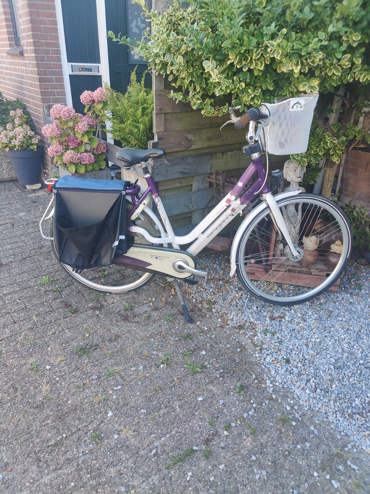 Sparta damesfiets met lage instap en mandje, Terugtraprem, Sparta, Ophalen of Verzenden, 50 tot 53 cm