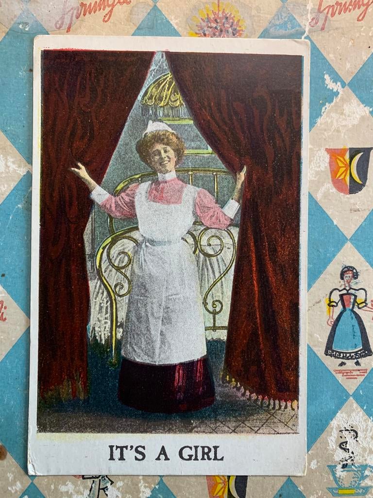 1914 It’s a Girl (SL), Ophalen of Verzenden, Voor 1920, Gelopen, Overige thema's