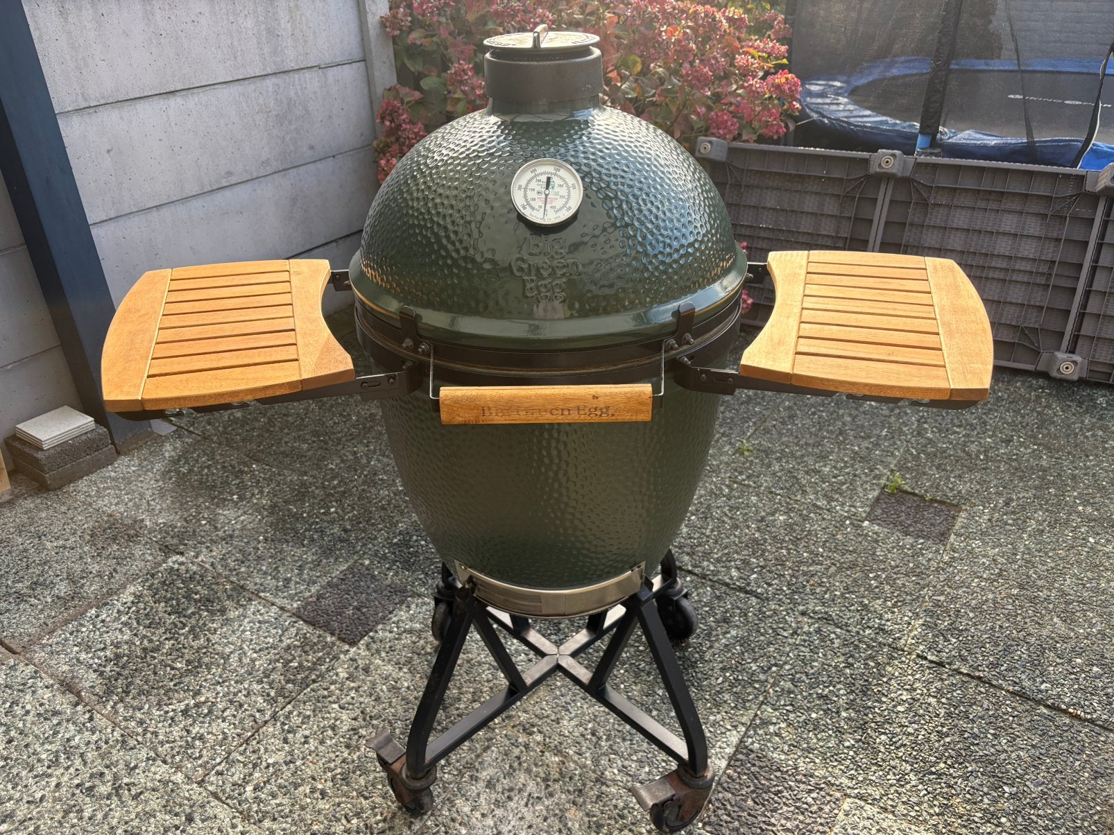 Big Green Egg Large Nest + Handler Nette Staat BBQ Barbecue, Ophalen, Gebruikt, Big Green Egg, Met accessoires