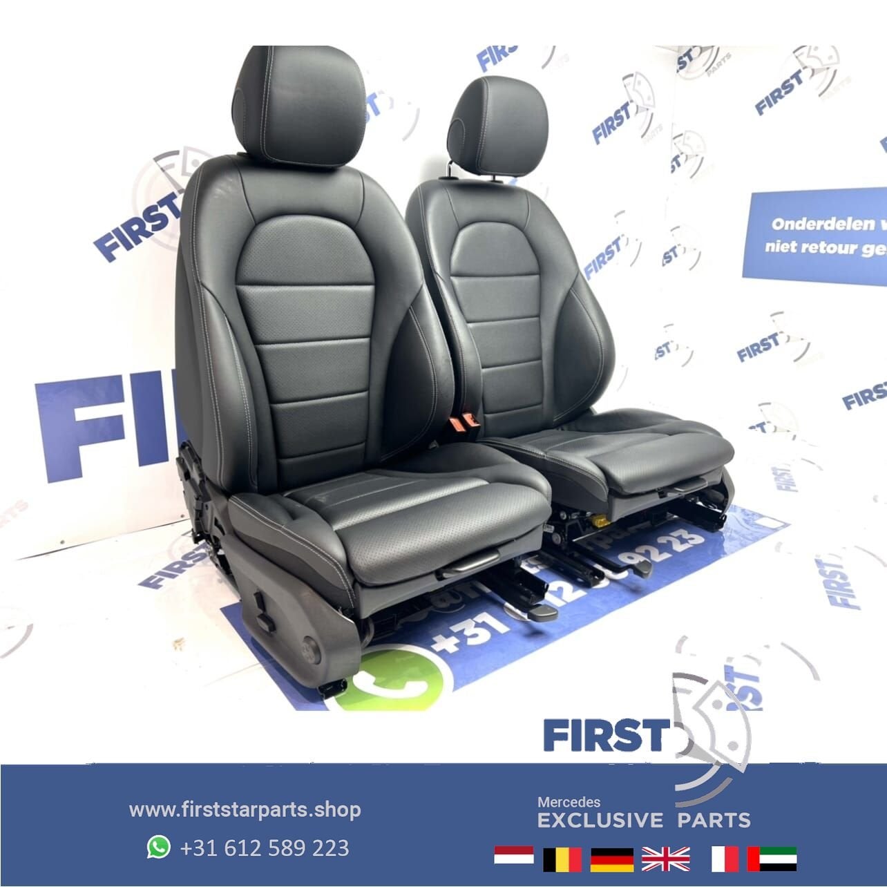 W205 AMG LINE INTERIEUR Mercedes C Klasse 2020 STOELEN Leder, Auto-onderdelen, Gebruikt, -, Ophalen of Verzenden, -
