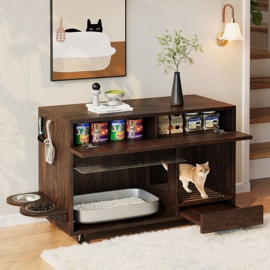 Kattenbakmeubel – Kattenkast – Kattenbak Kast – Kattenhuis, Corvance B.V., Verzenden, Nieuw, Corvancebol@gmail.com