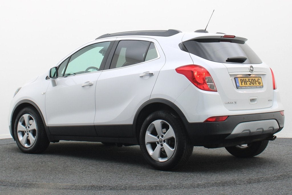 Opel Mokka X 1.4 Turbo Innovation Keyless, Camera, Apple Car, Auto's, Opel, Voorwielaandrijving, Gebruikt, Leder en Stof, Wit