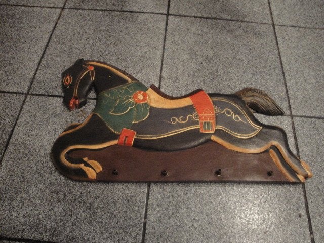 houten kapstok wandpaard, Ophalen of Verzenden