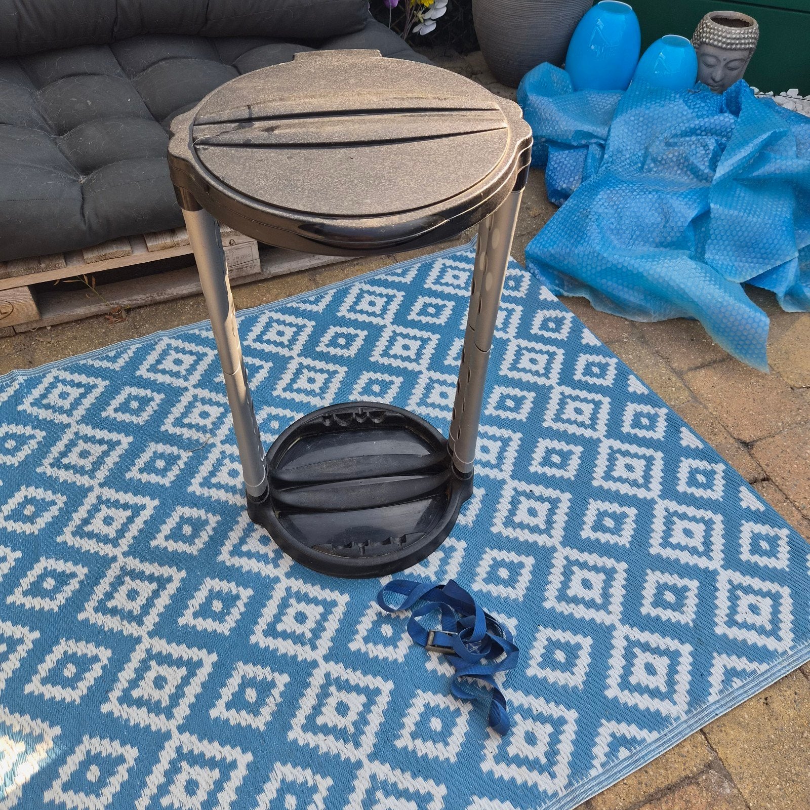 vuilniszakhouder Camping inklapbaar, Ophalen, Gebruikt