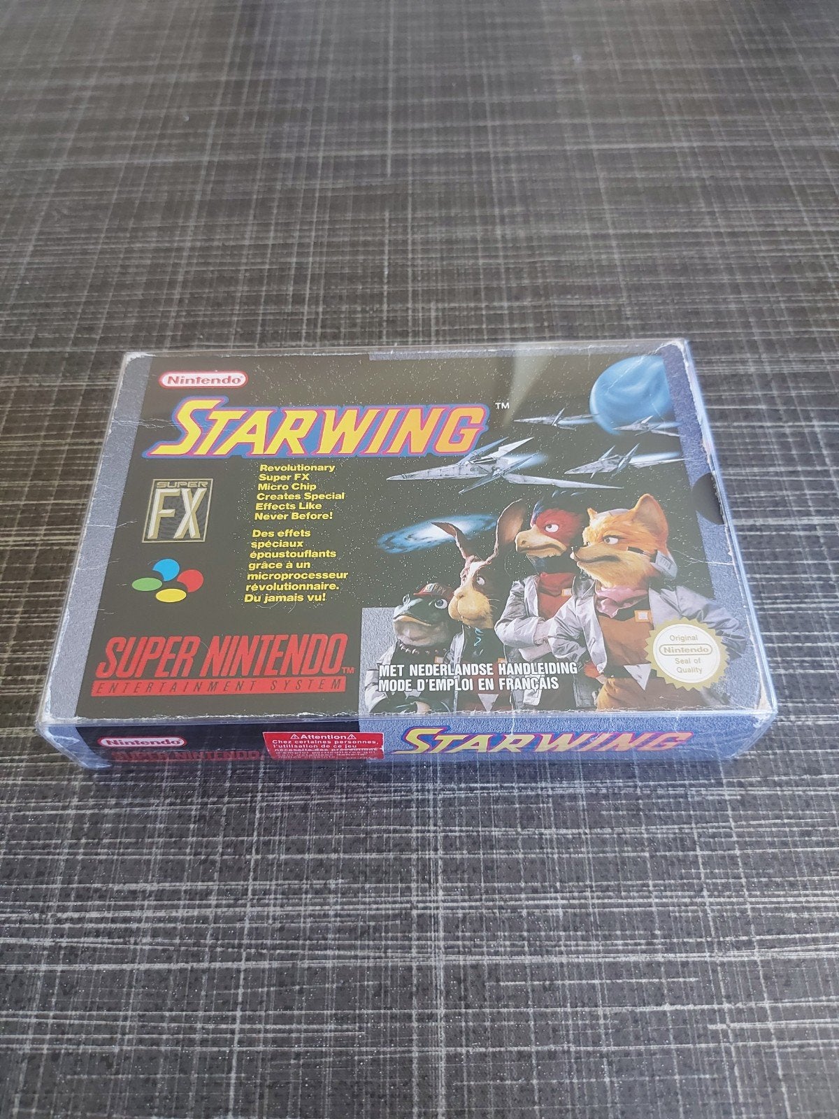 Starwing (Star Fox) Super Nintendo SNES met doos en boekje, Ophalen of Verzenden, Gebruikt, Avontuur en Actie