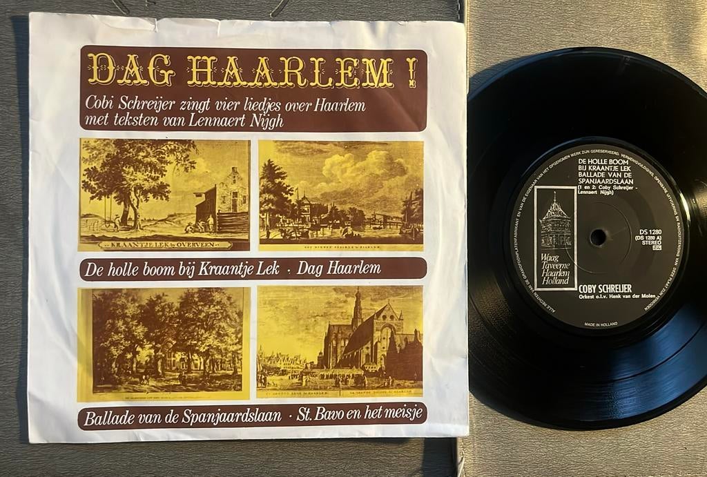 Cobi Schreijer - Dag Haarlem! 7” EP 1968, Ophalen of Verzenden, Gebruikt