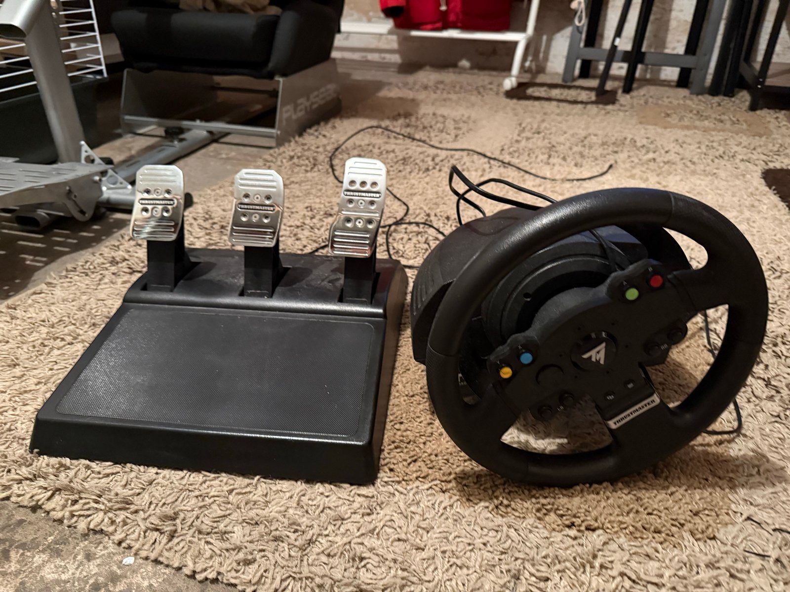 Thrustmaster TMX Force Feedback racestuur met pedalen, Ophalen, Racestuur, Gebruikt, Xbox