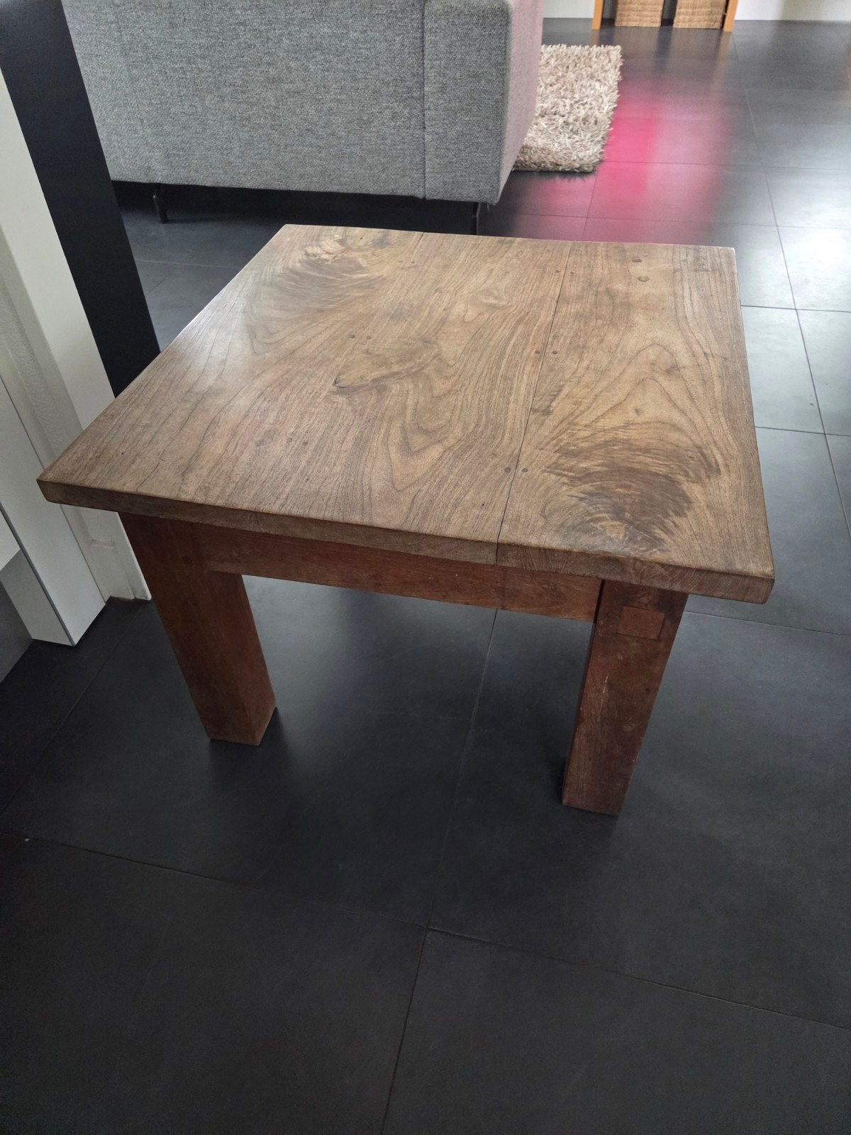 Teak houten tafel 70x70x50 (lxhxh), Ophalen, Gebruikt, 50 tot 100 cm, 50 tot 75 cm